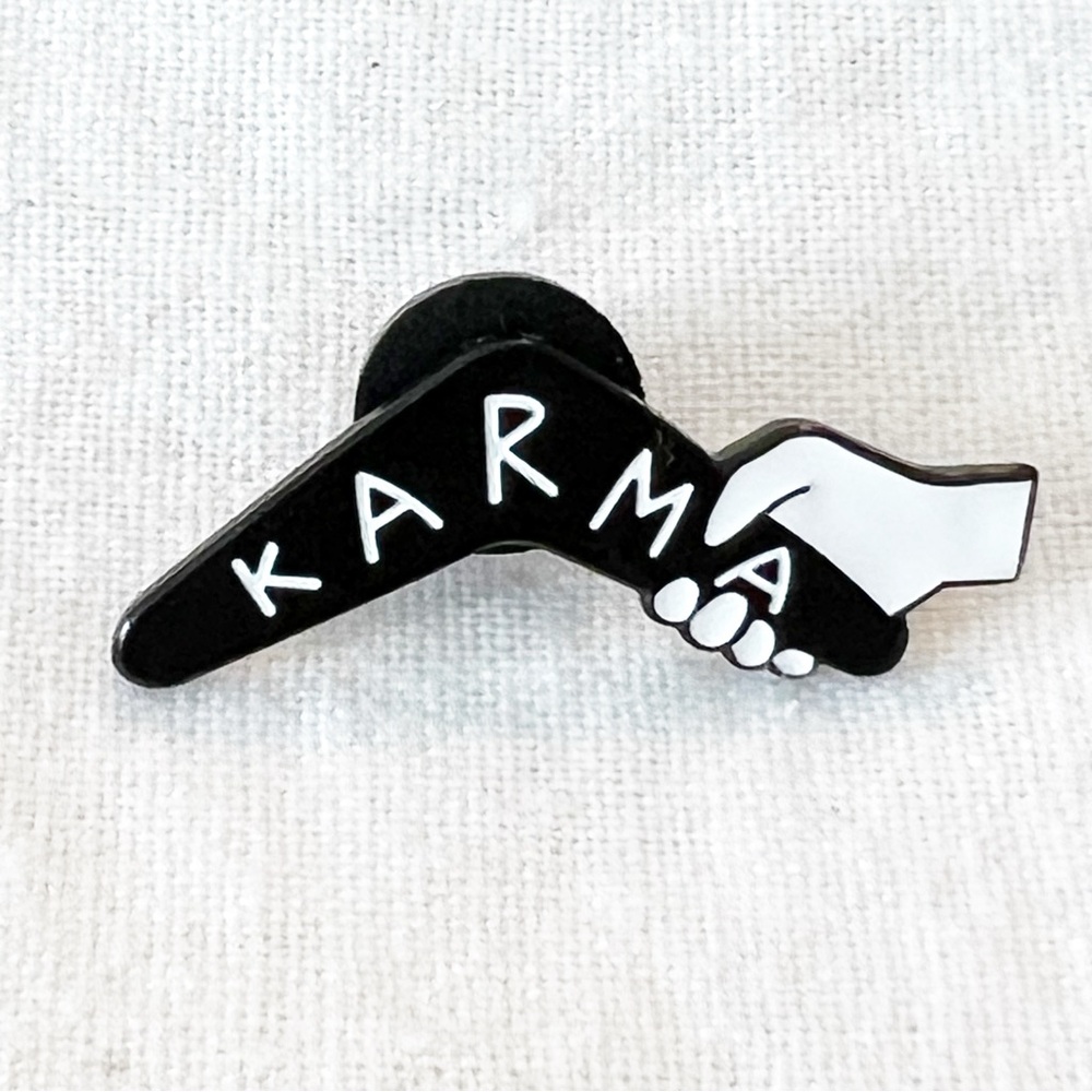 Karma Enamel Pin